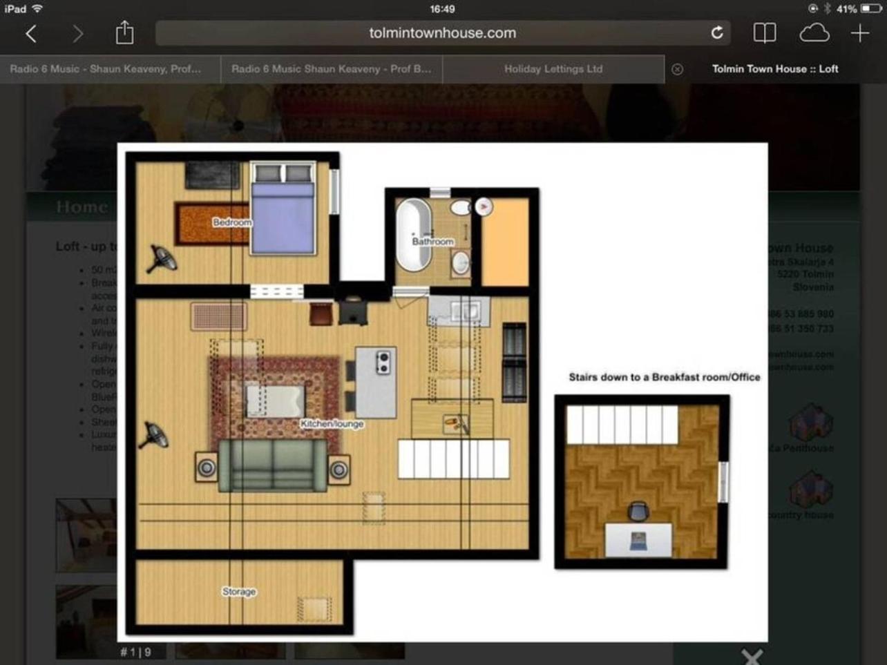 Tolmin Center Apartments Townhouse & Loft ภายนอก รูปภาพ